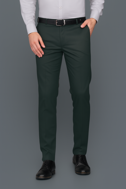 Men Formal Pant-Dark Green (Size-30)