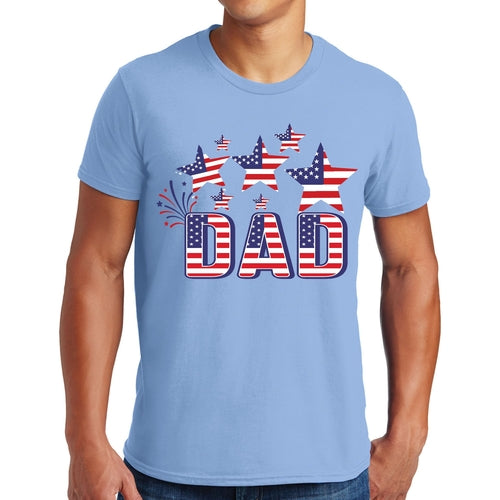 Mens Graphic T-Shirt Dad Independence Day 4th of July Celebration