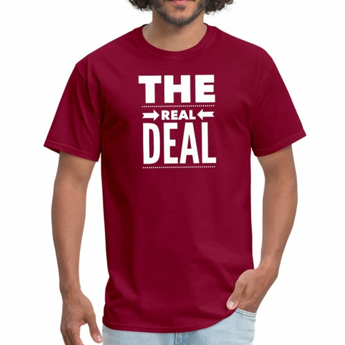Mens Unisex T-shirt - the Real Deal Graphic Tee