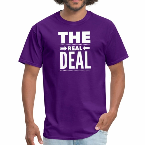 Mens Unisex T-shirt - the Real Deal Graphic Tee