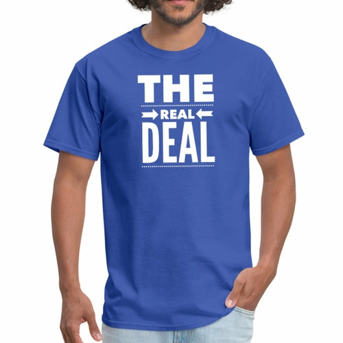 Mens Unisex T-shirt - the Real Deal Graphic Tee
