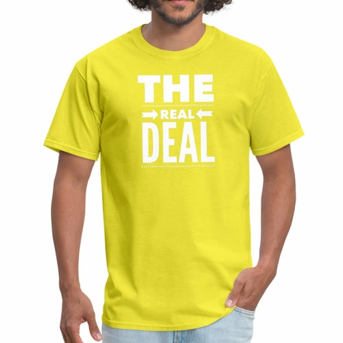 Mens Unisex T-shirt - the Real Deal Graphic Tee