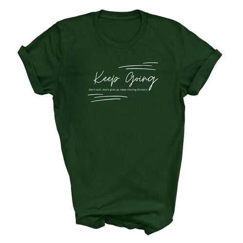 Mens Graphic T-shirt Keep Going Don't Give Up - Inspirational