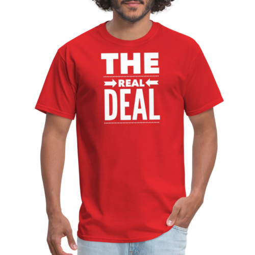 Mens Unisex T-shirt - the Real Deal Graphic Tee