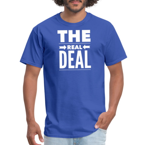 Mens Unisex T-shirt - the Real Deal Graphic Tee