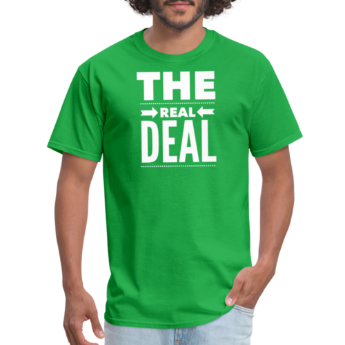 Mens Unisex T-shirt - the Real Deal Graphic Tee