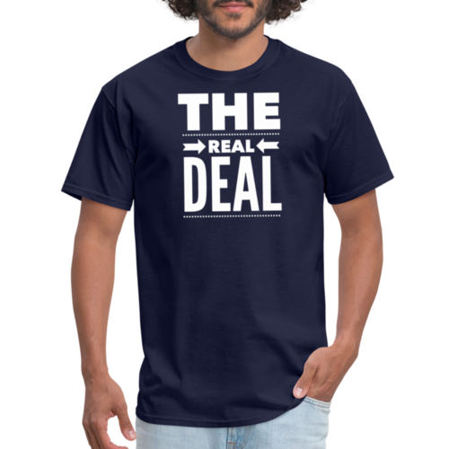 Mens Unisex T-shirt - the Real Deal Graphic Tee