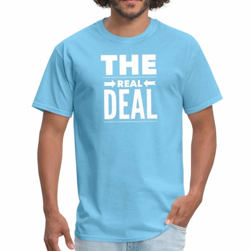 Mens Unisex T-shirt - the Real Deal Graphic Tee