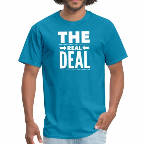 Mens Unisex T-shirt - the Real Deal Graphic Tee